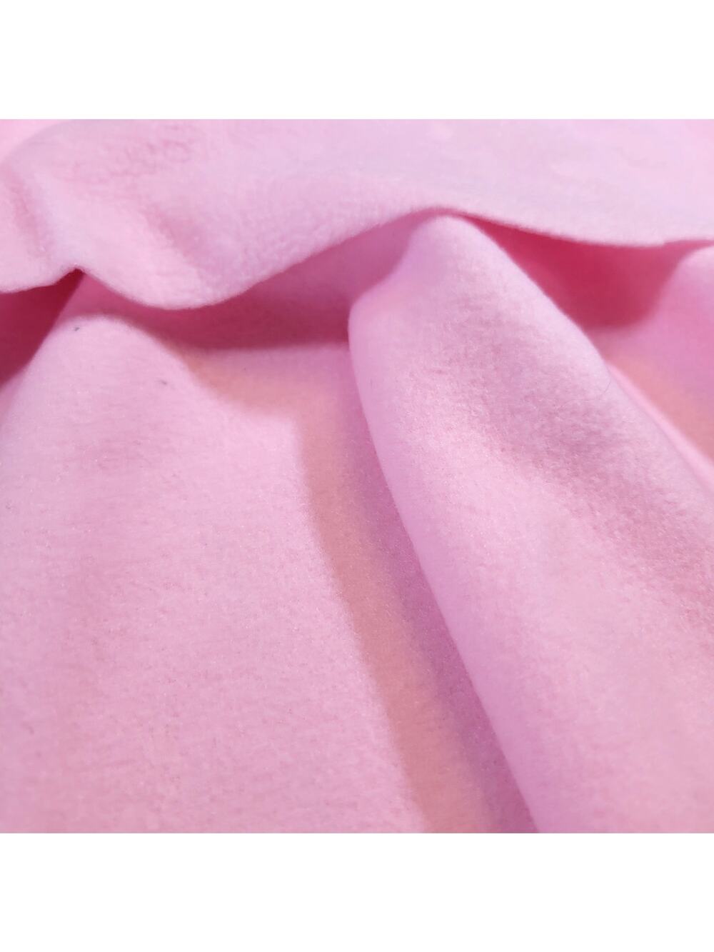 Pink Fleece Fabric 62 x 22" Soft Warm Material, Craft Sewing Unbranded Remnant